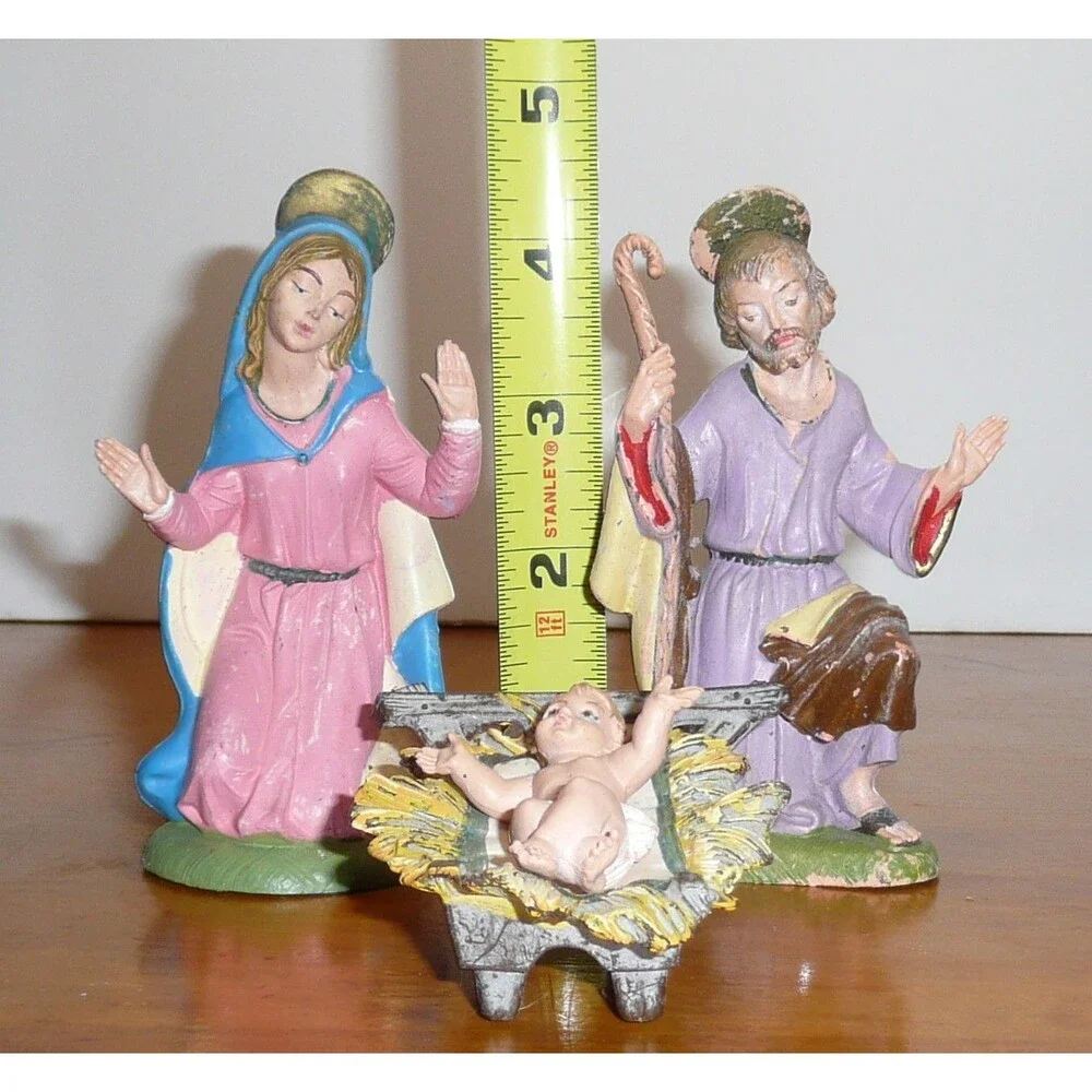 Depose Italy Fontanini Nativity 19 Piece Lot Shepard Camel Sheep Piper - READ